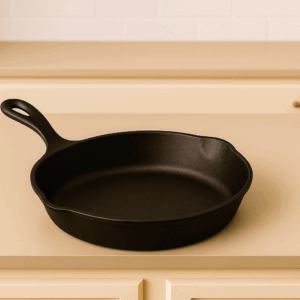 Traditional Seasoned Cast Iron Fry Pan — 25 cm (10")